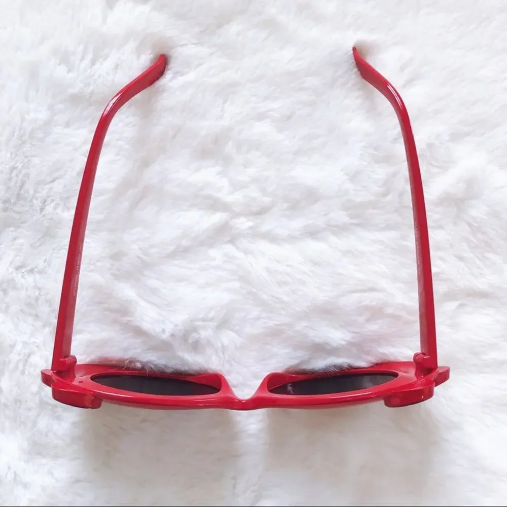 Everly Red Toddler Girl Fashion Bow Sunglasses